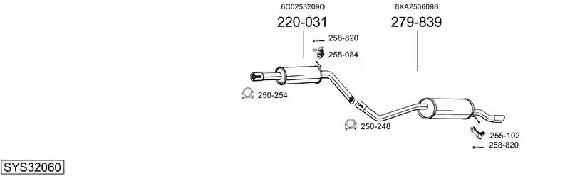 BOSAL SYS32060