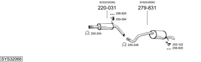 BOSAL SYS32068