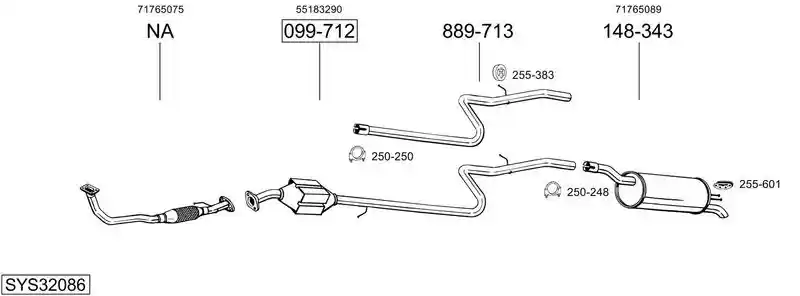 BOSAL SYS32086