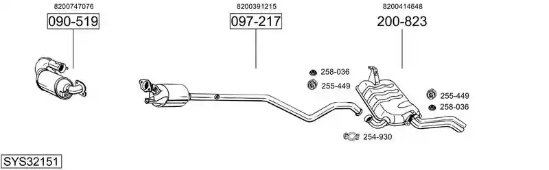 BOSAL SYS32151 BOSAL SYS32151
