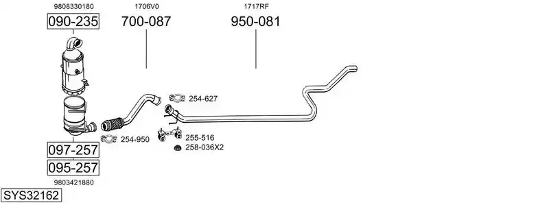 BOSAL SYS32162