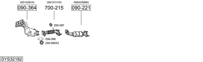 BOSAL SYS32182