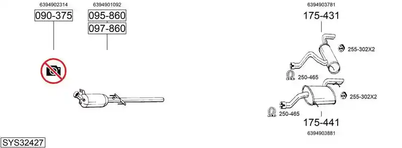 BOSAL SYS32427