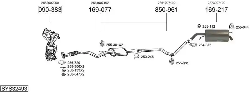 BOSAL SYS32493