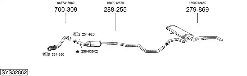 BOSAL SYS32862