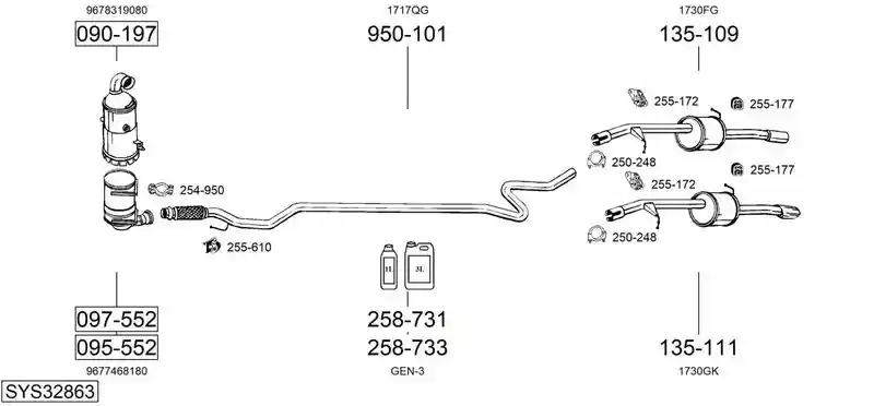 BOSAL SYS32863