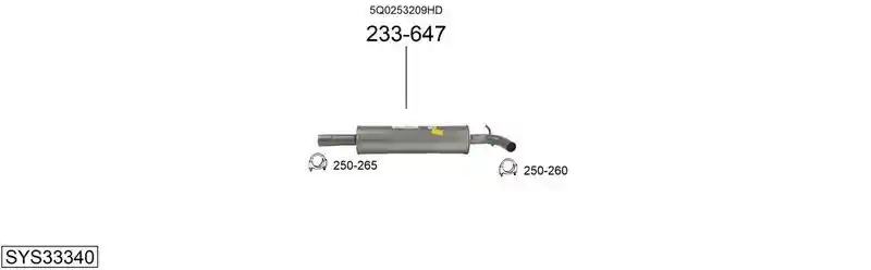 BOSAL SYS33340