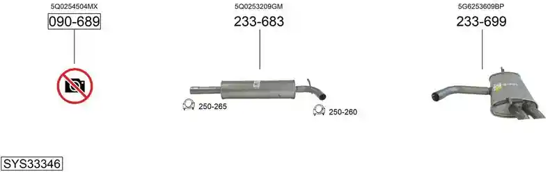 BOSAL SYS33346