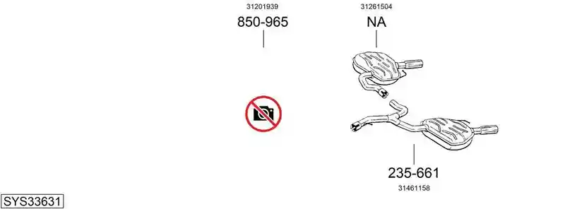 BOSAL SYS33631