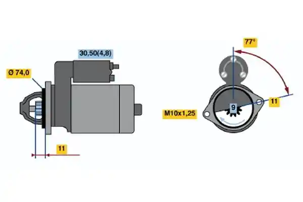 BOSCH 0 001 107 075 BOSCH 0 001 107 075