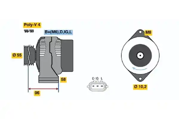 BOSCH 0 986 045 801 BOSCH 0 986 045 801