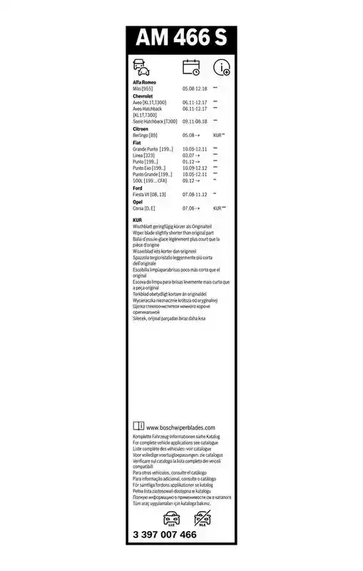 BOSCH 3 397 007 466 BOSCH 3 397 007 466
