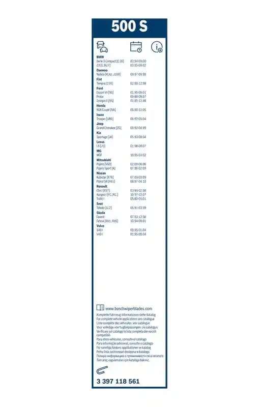 BOSCH 3 397 118 561 BOSCH 3 397 118 561