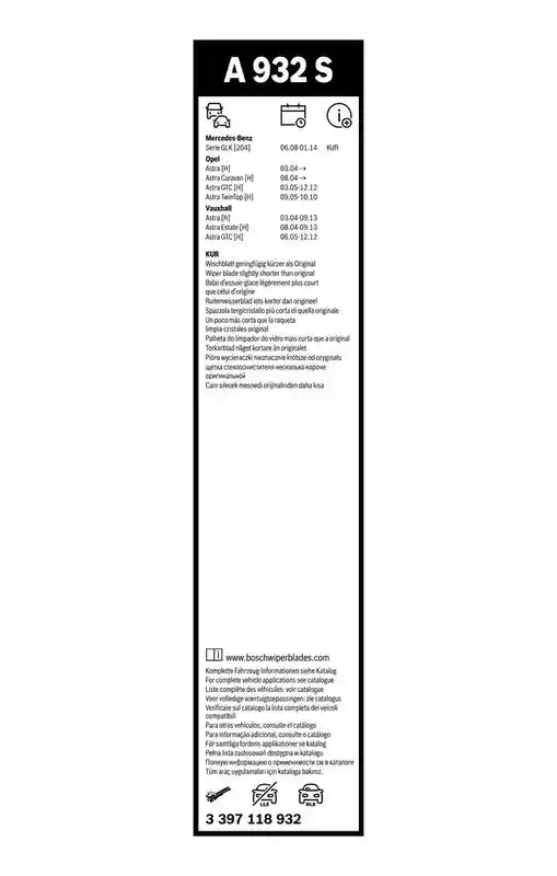 BOSCH 3 397 118 932
