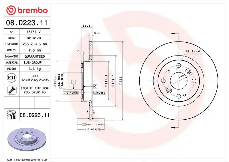 BREMBO 08.D223.11