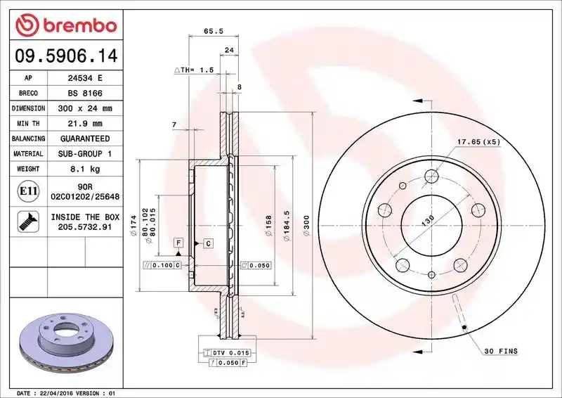 BREMBO 09.5906.14