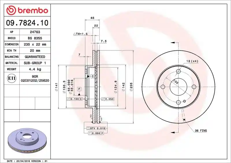 BREMBO 09.7824.10