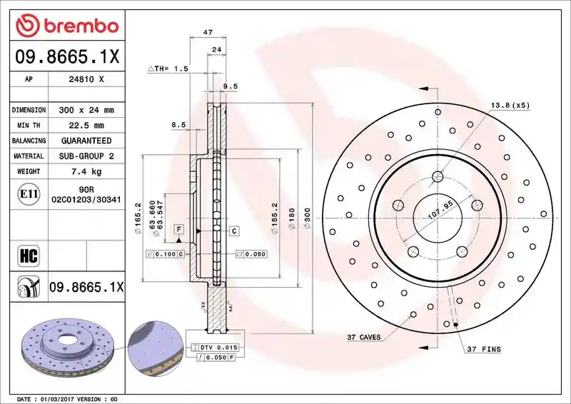 BREMBO 09.8665.1X