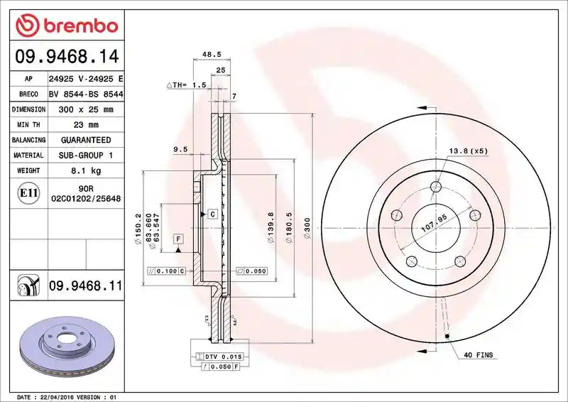 BREMBO 09.9468.11