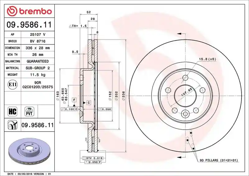 BREMBO 09.9586.11