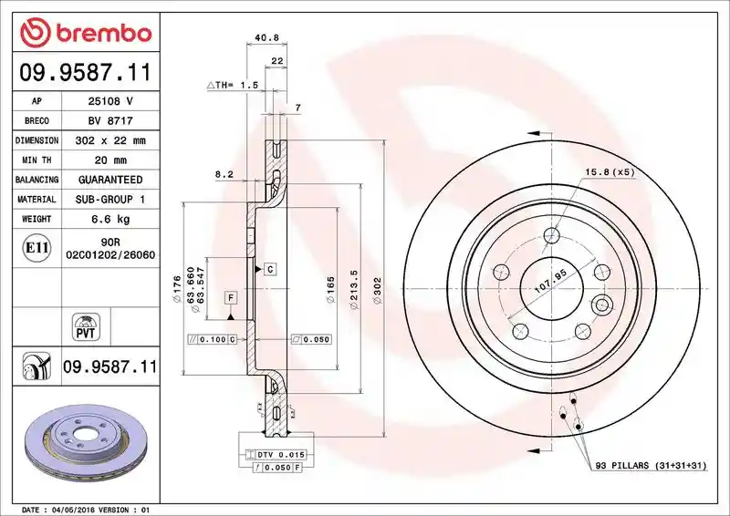 BREMBO 09.9587.11