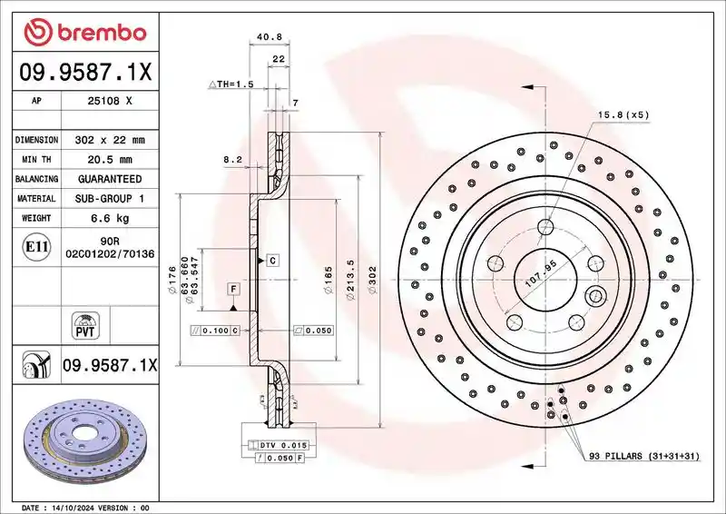 BREMBO 09.9587.1X