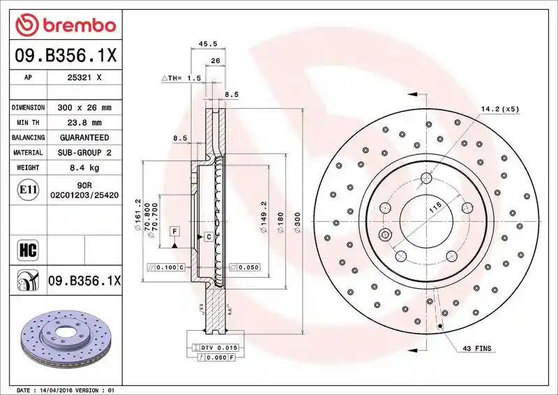 BREMBO 09.B356.1X