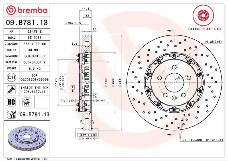 BREMBO 09.B781.13