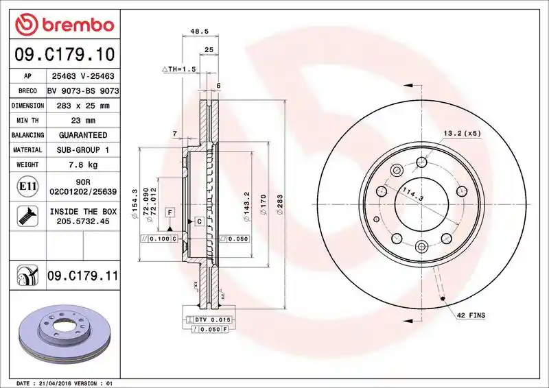 BREMBO 09.C179.11