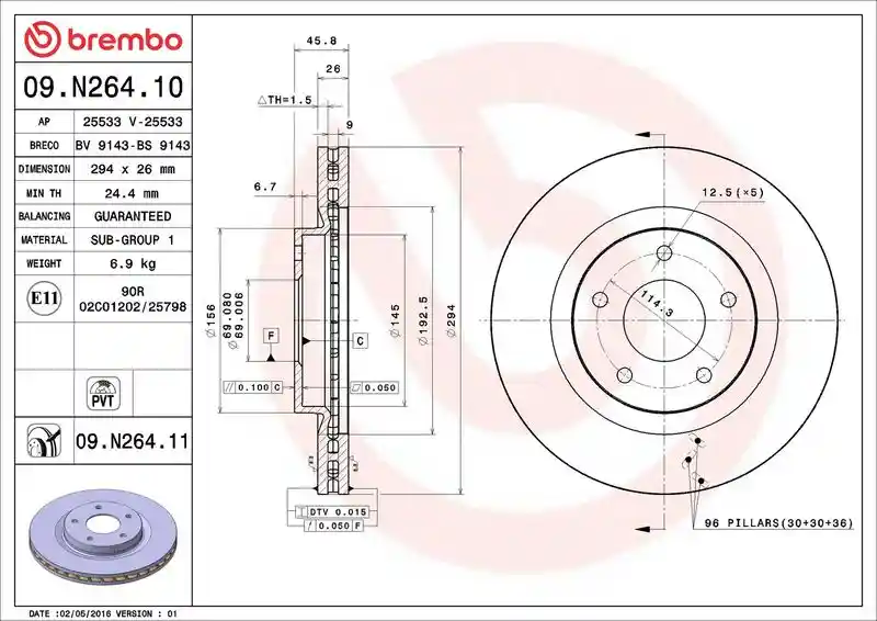 BREMBO 09.N264.11