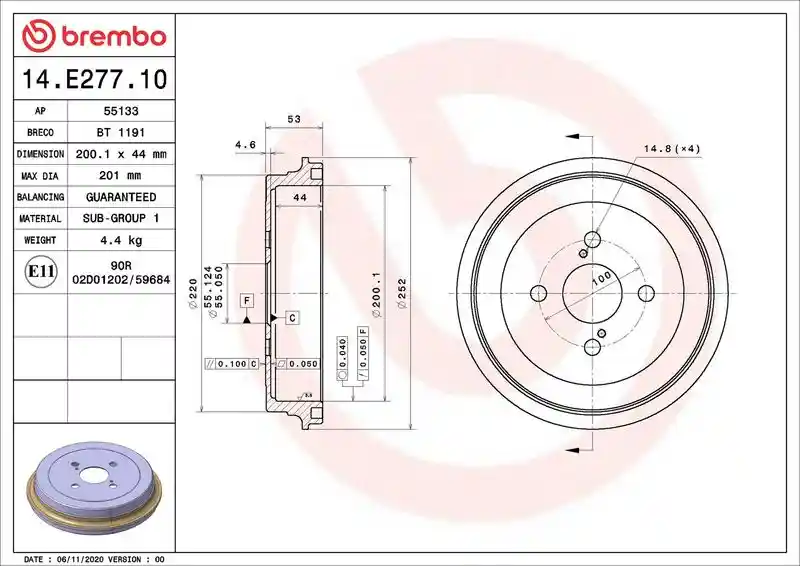 BREMBO 14.E277.10