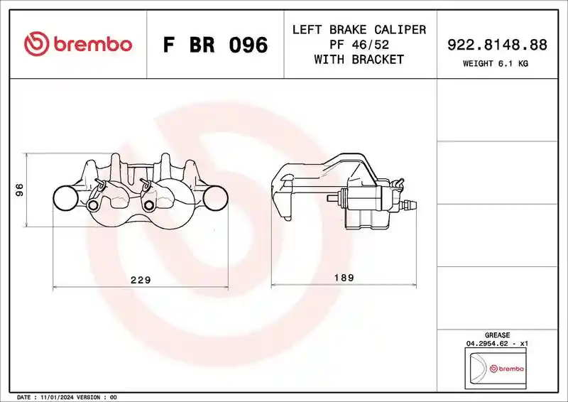 BREMBO F BR 096