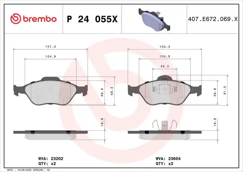 BREMBO P 24 055X