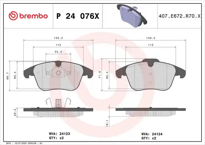 BREMBO P 24 076X