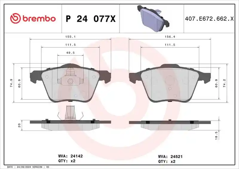 BREMBO P 24 077X