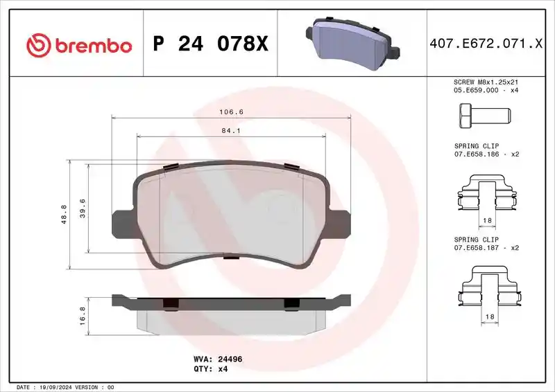 BREMBO P 24 078X
