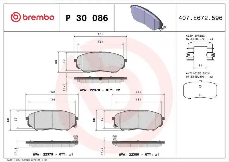 BREMBO P 30 086