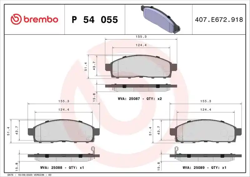 BREMBO P 54 055