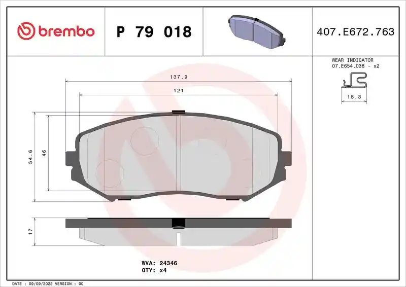 BREMBO P 79 018