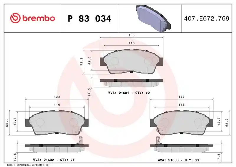 BREMBO P 83 034