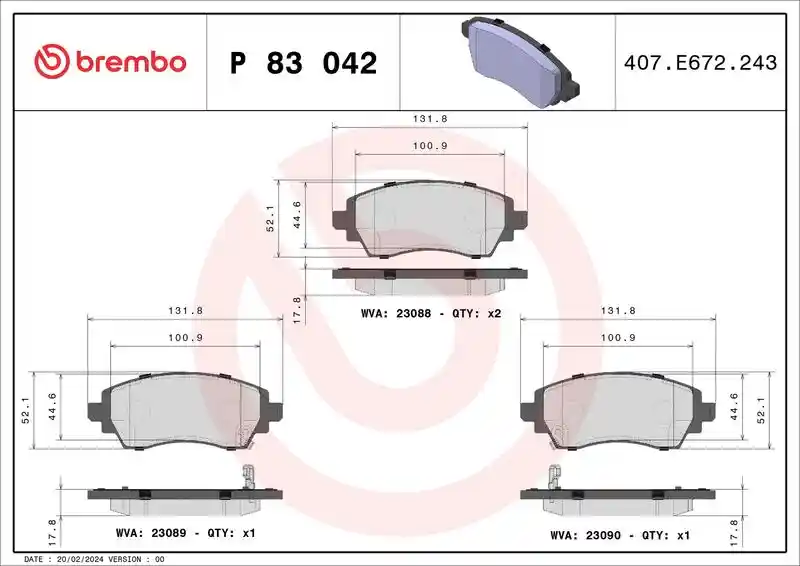BREMBO P 83 042