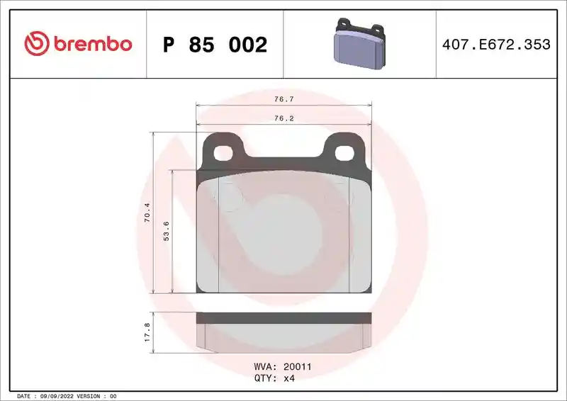 BREMBO P 85 002