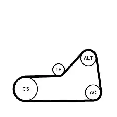 CONTINENTAL CTAM 6PK1153K1