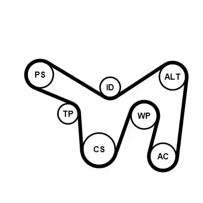 CONTINENTAL CTAM 6PK2140K1