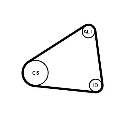 CONTINENTAL CTAM 7PK1051 ELAST K1