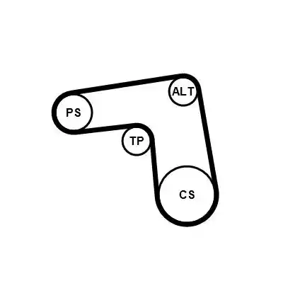 CONTINENTAL CTAM 7PK1076K1
