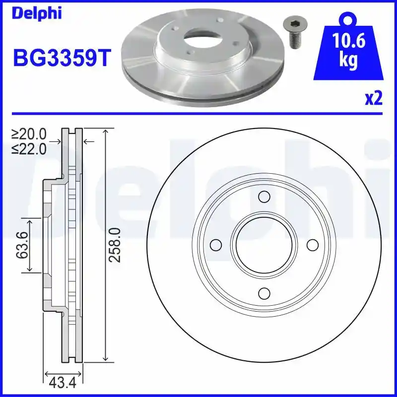 DELPHI BG3359T