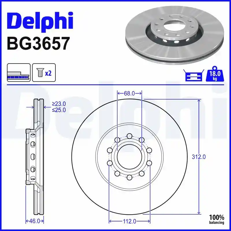 DELPHI BG3657