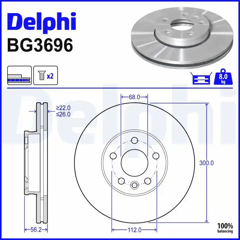 DELPHI BG3696