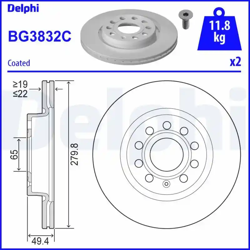 DELPHI BG3832C